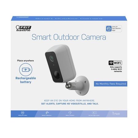 Feit Electric Feit Electric 5034465 Outdoor Wi-Fi Security Camera; Black & White 5034465